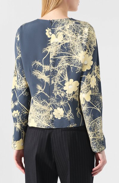 Топ из вискозы DRIES VAN NOTEN серого цвета по цене 45950 руб., арт. 192-10722-8058, фото 4 Топ из вискозы DRIES VAN NOTEN, арт. 192-10722-8058, фото 4