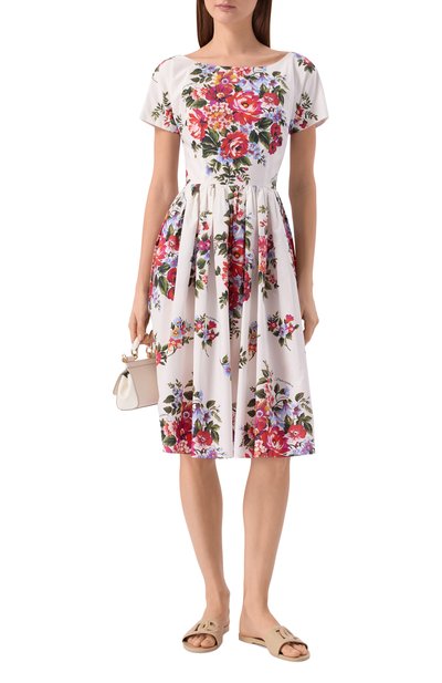 Шлепанцы bianca DOLCE & GABBANA светло-бежевого цвета по цене 36200 руб., арт. CW2215/AN994, фото 3 Шлепанцы bianca DOLCE & GABBANA, арт. CW2215/AN994, фото 3