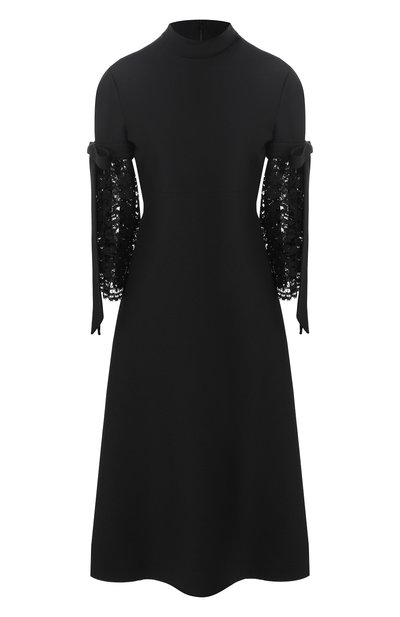 Платье-миди из смеси шерсти и шелка VALENTINO, арт. QB0VAK40360, фото 1