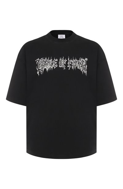 Мужская хлопковая футболка VETEMENTS, арт. UCF76TR100B/1000 LIGHT JERSEY