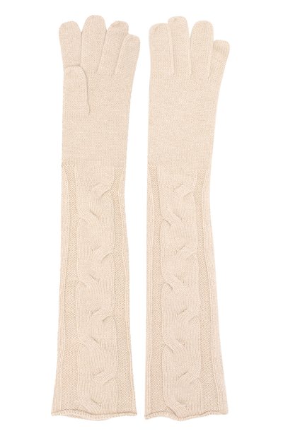 Удлиненные кашемировые перчатки фактурной вязки LORO PIANA, арт. FAD7098, фото 2