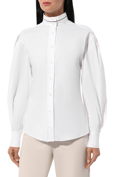 Хлопковая рубашка BRUNELLO CUCINELLI, арт. M0091BP416, фото 3