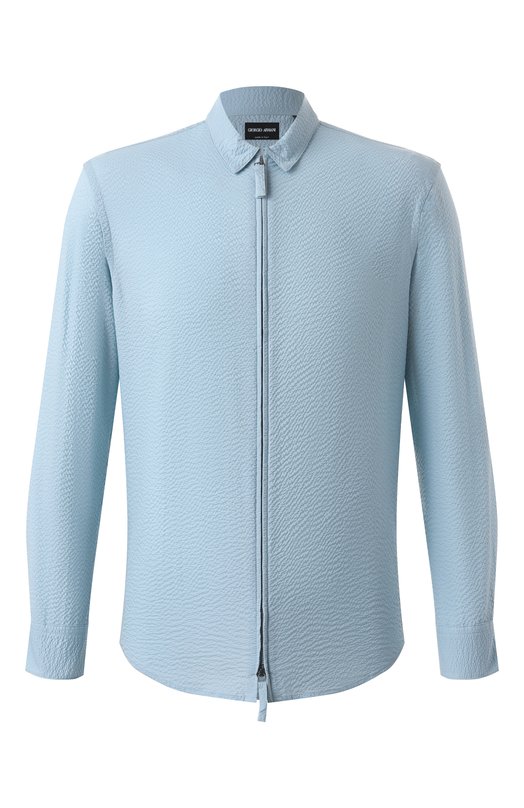 Хлопковая рубашка Giorgio Armani GM000057/TE11186 Голубой GM000057/TE11186