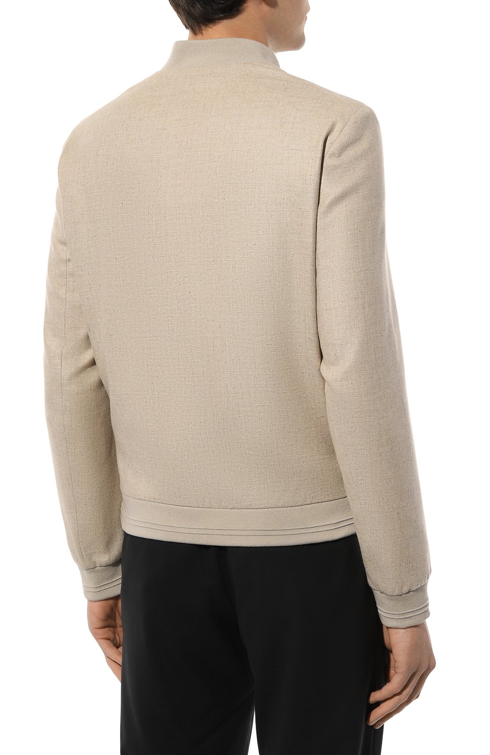 Бомбер из шелка и шерсти CORNELIANI, арт. 93L588-9318264, фото 4