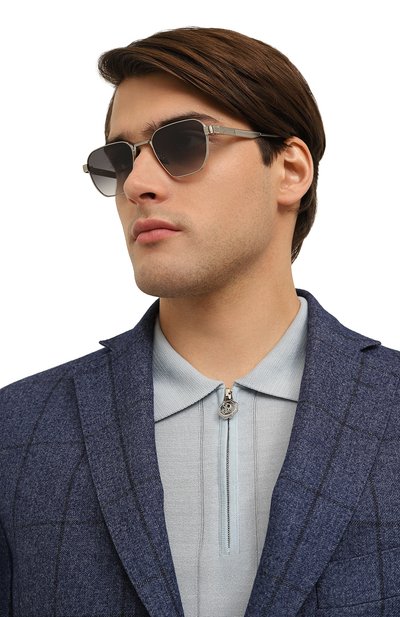 Солнцезащитные очки UNIQUEDESIGNMILANO серого цвета по цене 35300 руб., арт. SEMPRE IN DUE M3 FUME, фото 3 Солнцезащитные очки UNIQUEDESIGNMILANO, арт. SEMPRE IN DUE M3 FUME, фото 3