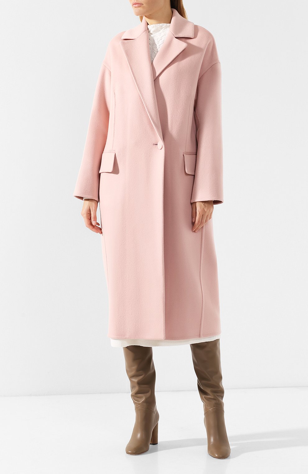 Кашемировое пальто с отложным воротником LORO PIANA, арт. FAI3510, фото 3