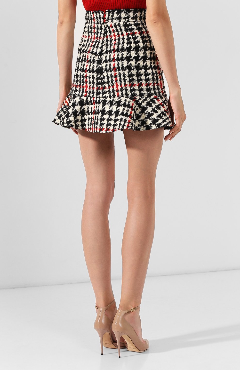Шерстяная юбка REDVALENTINO разноцветного цвета по цене 19750 руб., арт. SR3RAC45/499, фото 4 Шерстяная юбка REDVALENTINO, арт. SR3RAC45/499, фото 4