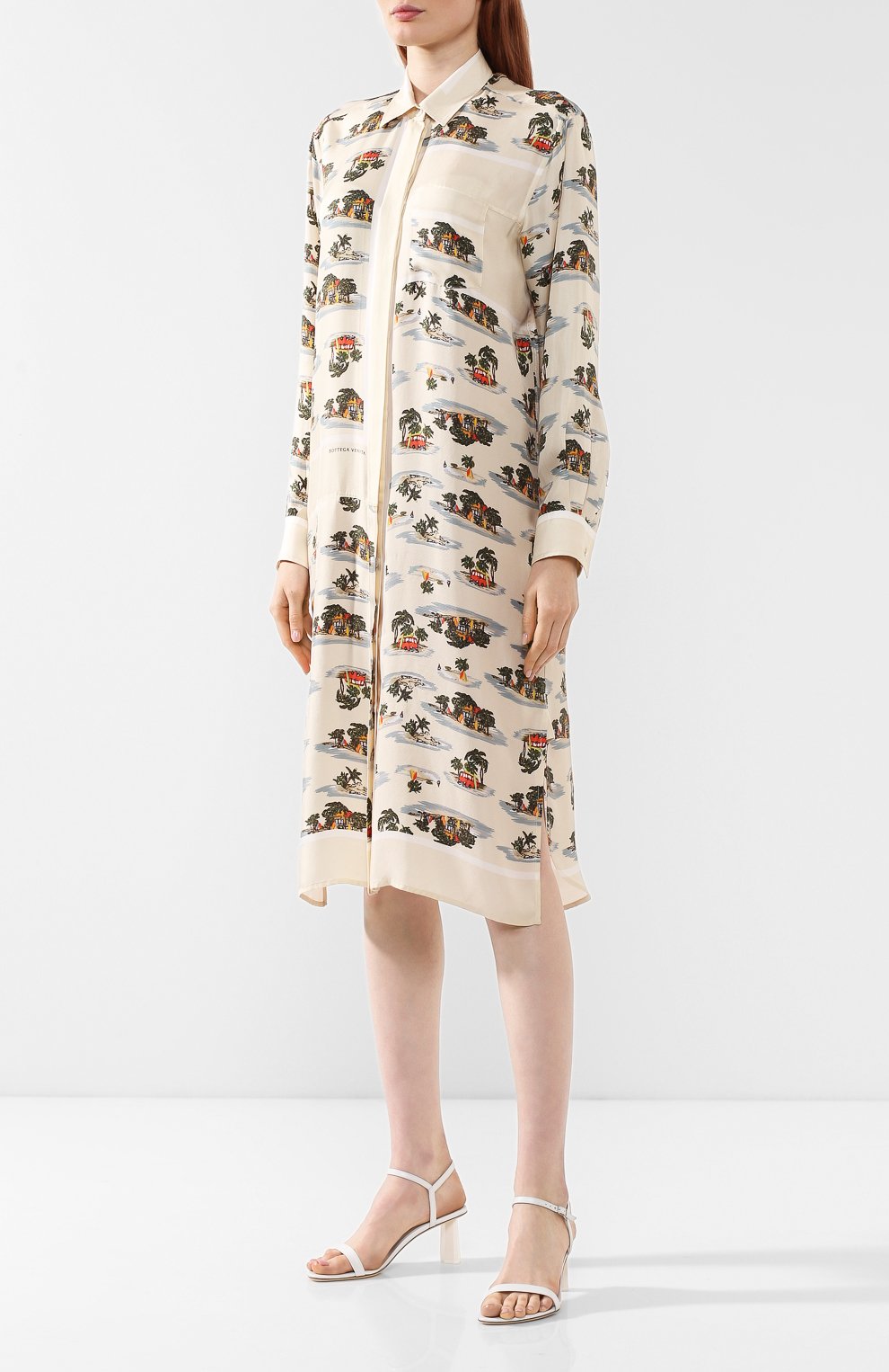 Шелковое платье BOTTEGA VENETA, арт. 564794/VF201, фото 3
