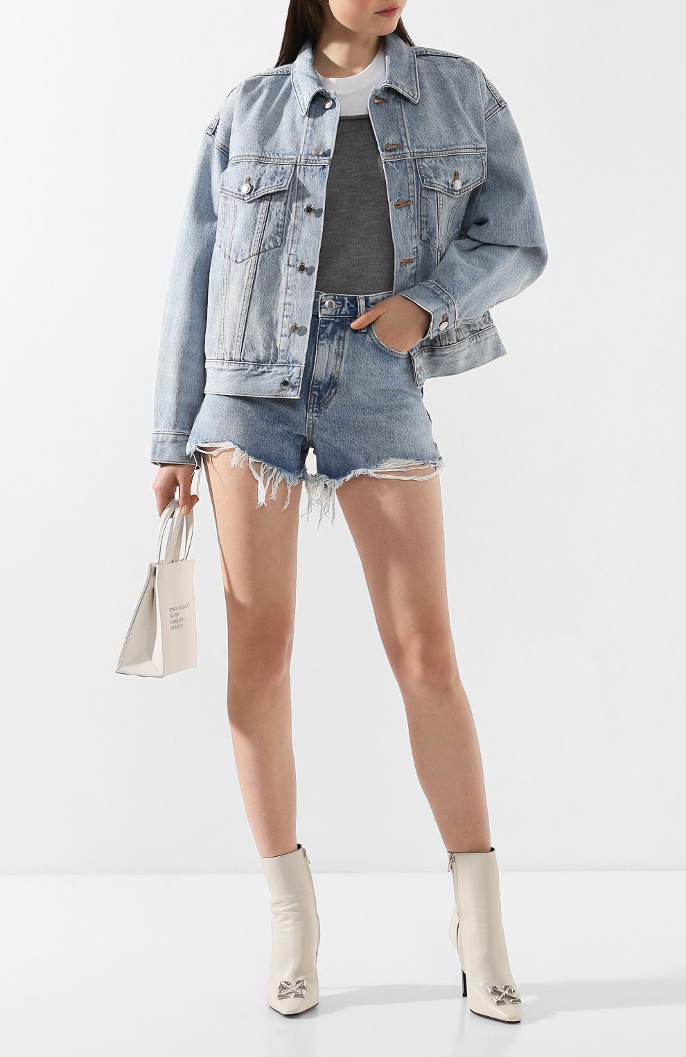 Джинсовая куртка ALEXANDER WANG, арт. 4D992694BZ, фото 2