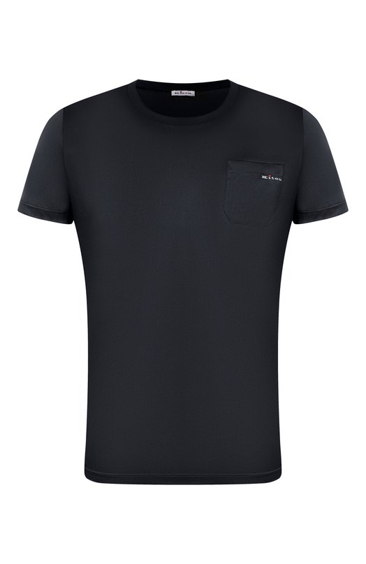 Шелковая футболка Kiton UNWM019K0760H Чёрный UNWM019K0760H