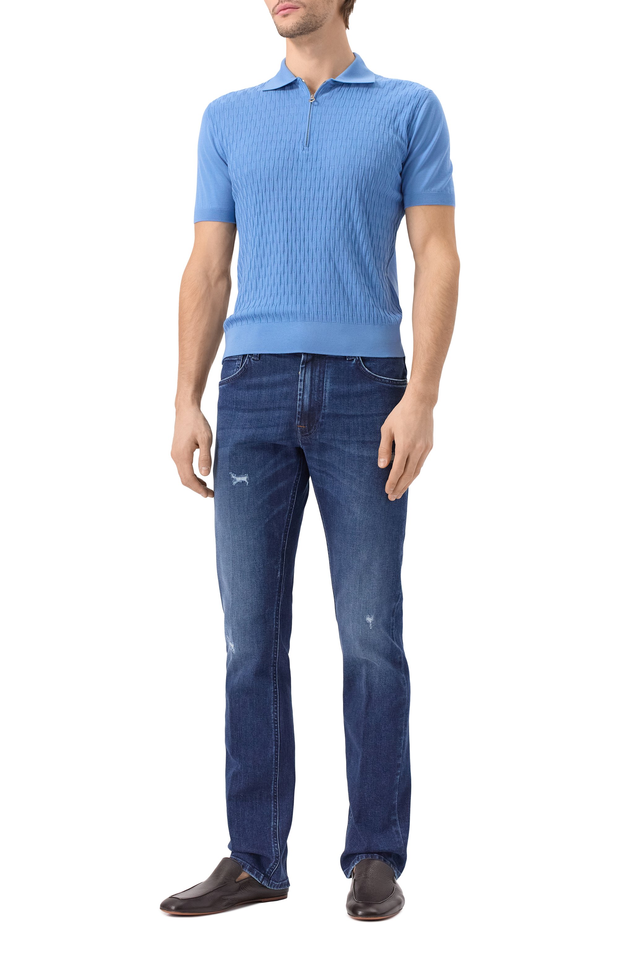 Кожаные лоферы BARRETT, арт. 221U032.6/CERV0 ASP0RTABILE, фото 2