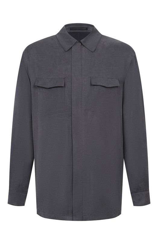 Куртка-рубашка из лиоцелла и вискозы Giorgio Armani GM003449/TE20272 Синий GM003449/TE20272