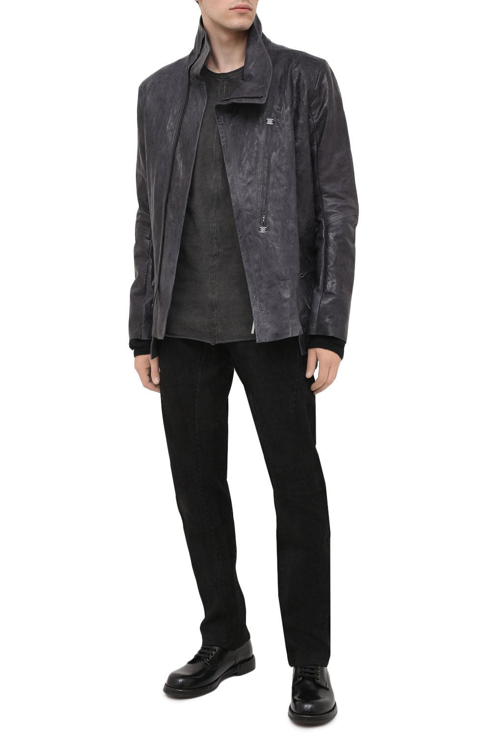 Кожаная куртка ISAAC SELLAM, арт. DEPASSE-CRASSE-P0UILLE, фото 2