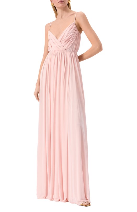 Платье из вискозы и шелка Giambattista Valli 25SSPVCL5179-21JER Розовый  25SSPVCL5179-21JER Фото 3