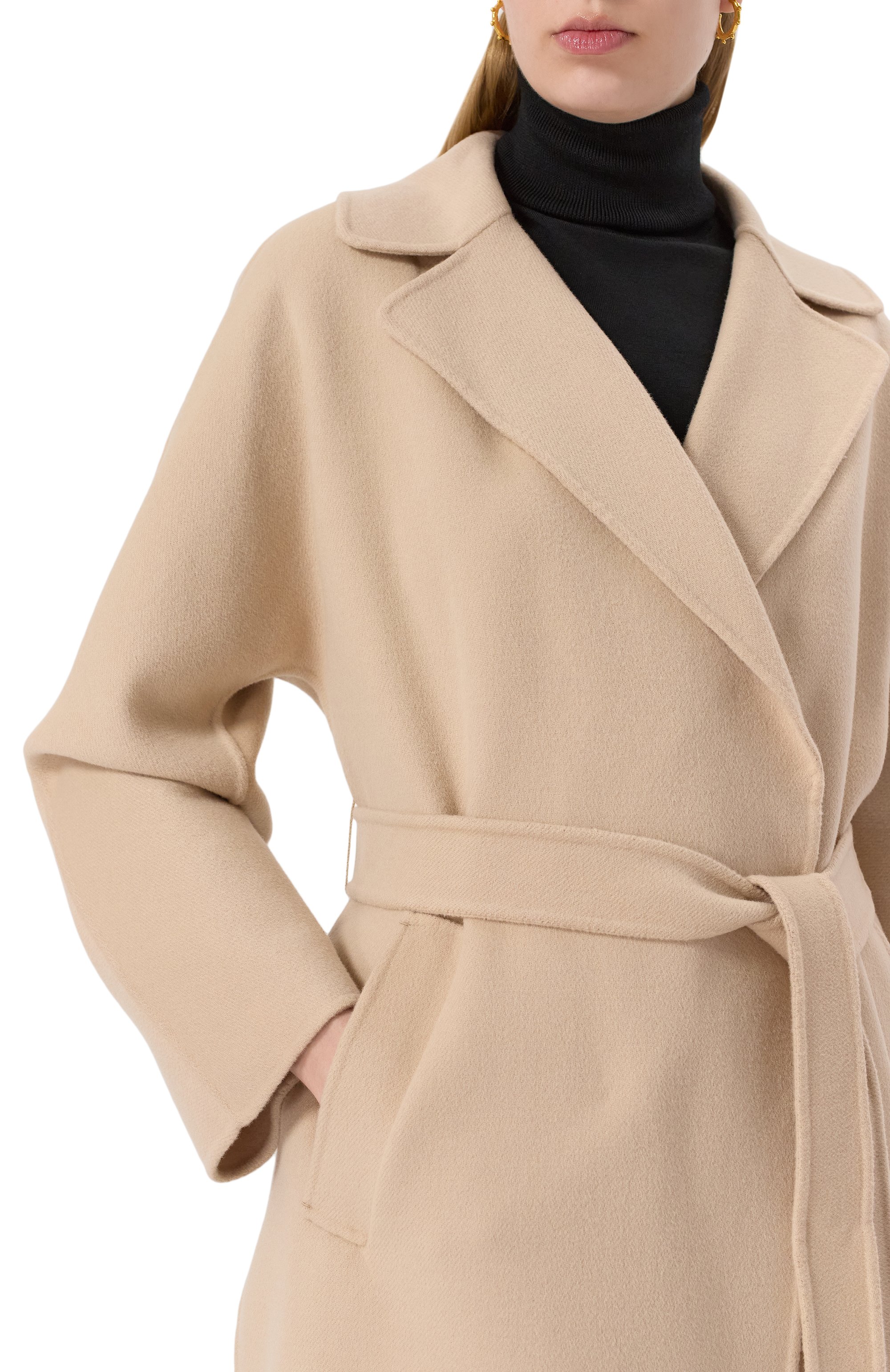 Шерстяное пальто WEEKEND MAX MARA бежевого цвета по цене 79150 руб., арт. CIVADA, фото 5 Шерстяное пальто WEEKEND MAX MARA, арт. CIVADA, фото 5