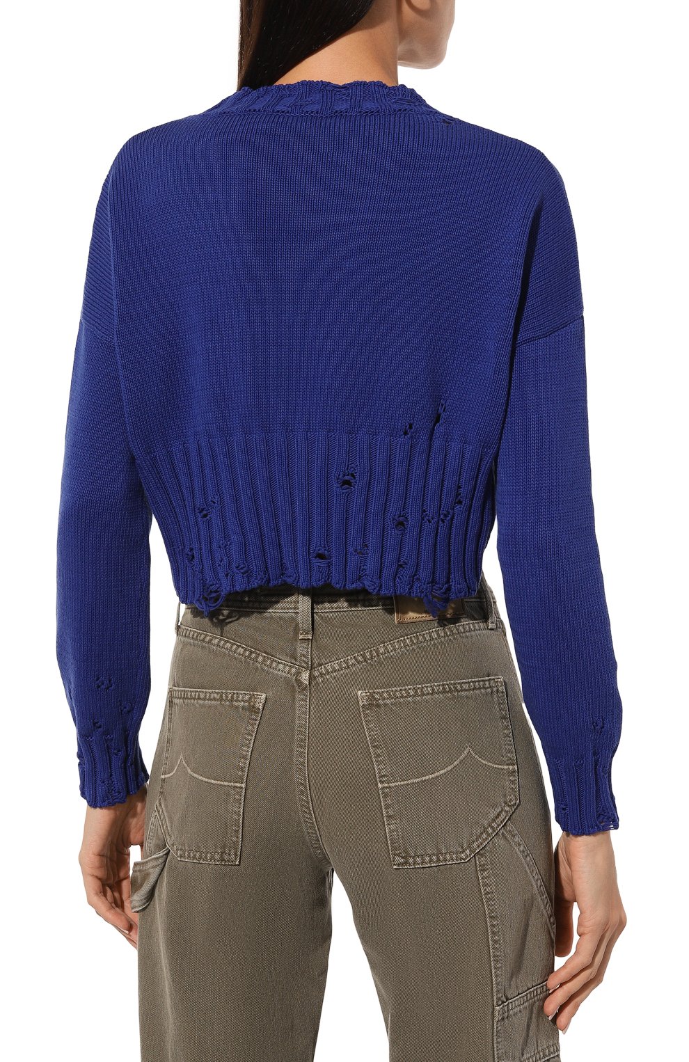 Хлопковый свитер MARNI, арт. GCMD0276A1/UFC652, фото 4