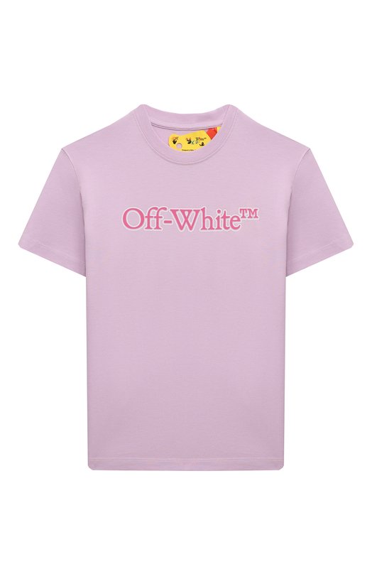 

Хлопковая футболка Off-White, Сиреневый