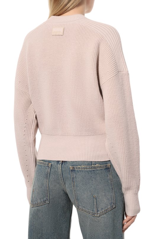 Шерстяной свитер Isabel Marant 24P/PU0372FA-B1L01I Бежевый  24P/PU0372FA-B1L01I Фото 4