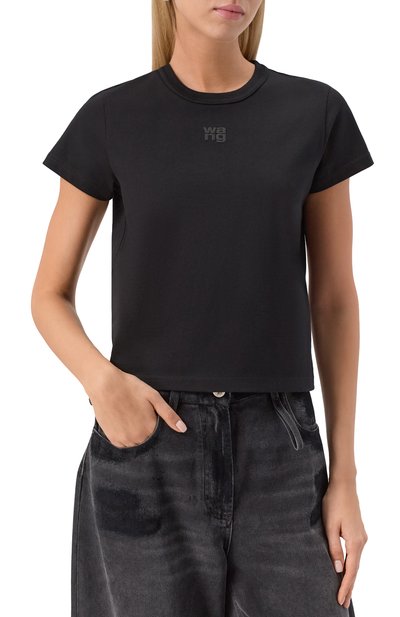 Хлопковая футболка ALEXANDERWANG.T, арт. 4CC3241521, фото 3