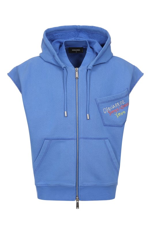 Хлопковая толстовка Dsquared2 S78HG0028/S25140 Синий S78HG0028/S25140