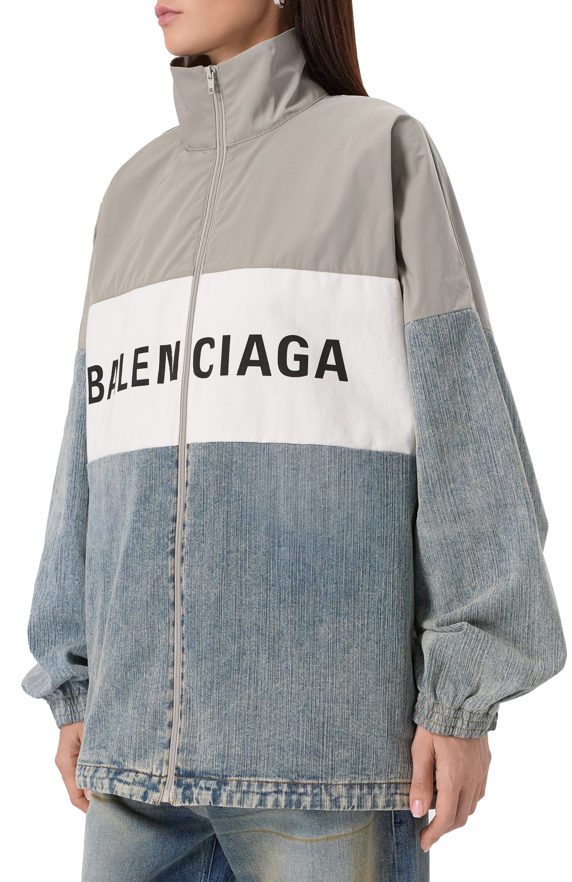 Комбинированная куртка BALENCIAGA, арт. 822843/TNW65, фото 3