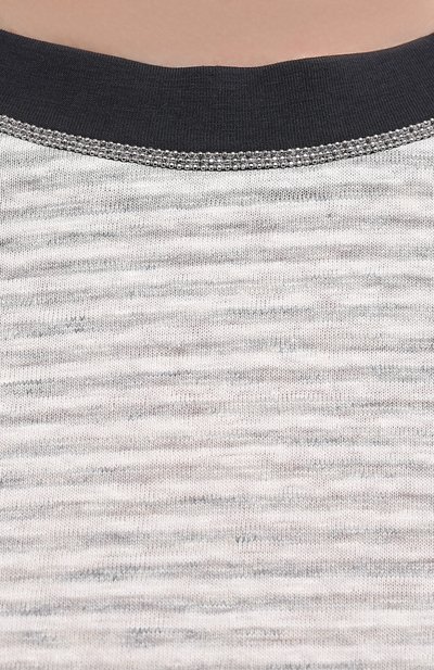 Льняная футболка BRUNELLO CUCINELLI, арт. MH964HL510, фото 5