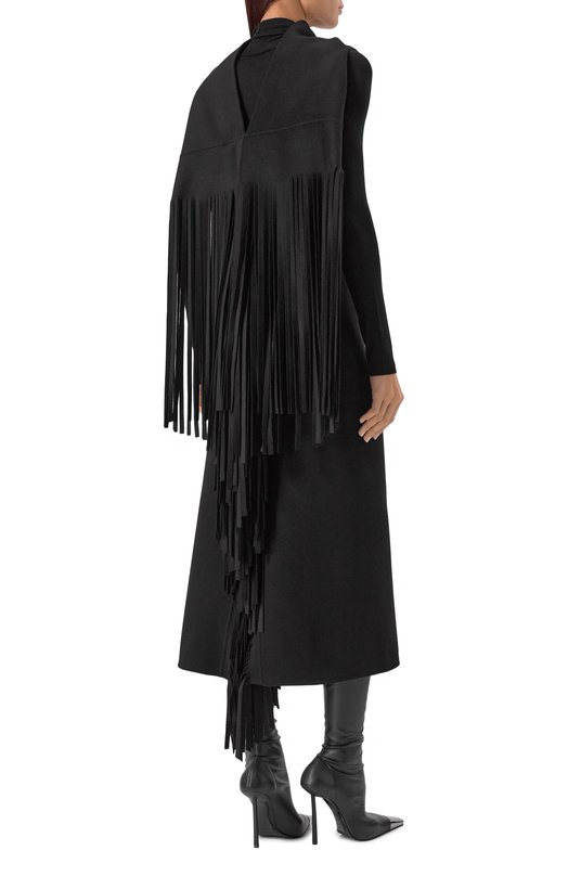 Шерстяное платье Sportmax RAME Чёрный  RAME Фото 4