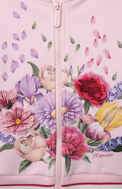 Хлопковая толстовка MONNALISA, арт. 197800S2, фото 3