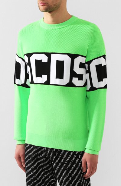 Свитер GCDS зеленого цвета по цене 36950 руб., арт. CC94M021103, фото 3 Свитер GCDS, арт. CC94M021103, фото 3