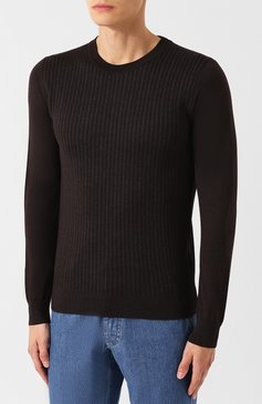 Джемпер из смеси шелка и шерсти с кашемиром BRIONI, арт. UMQ90L/07K29, фото 3