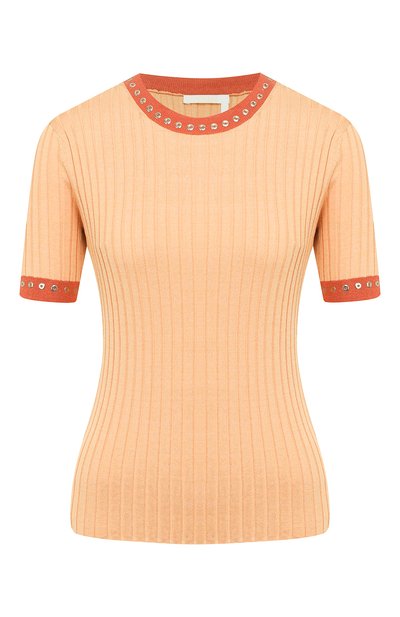 Женский топ из смеси шелка и хлопка CHLOÉ, арт. CHC20UMP27600