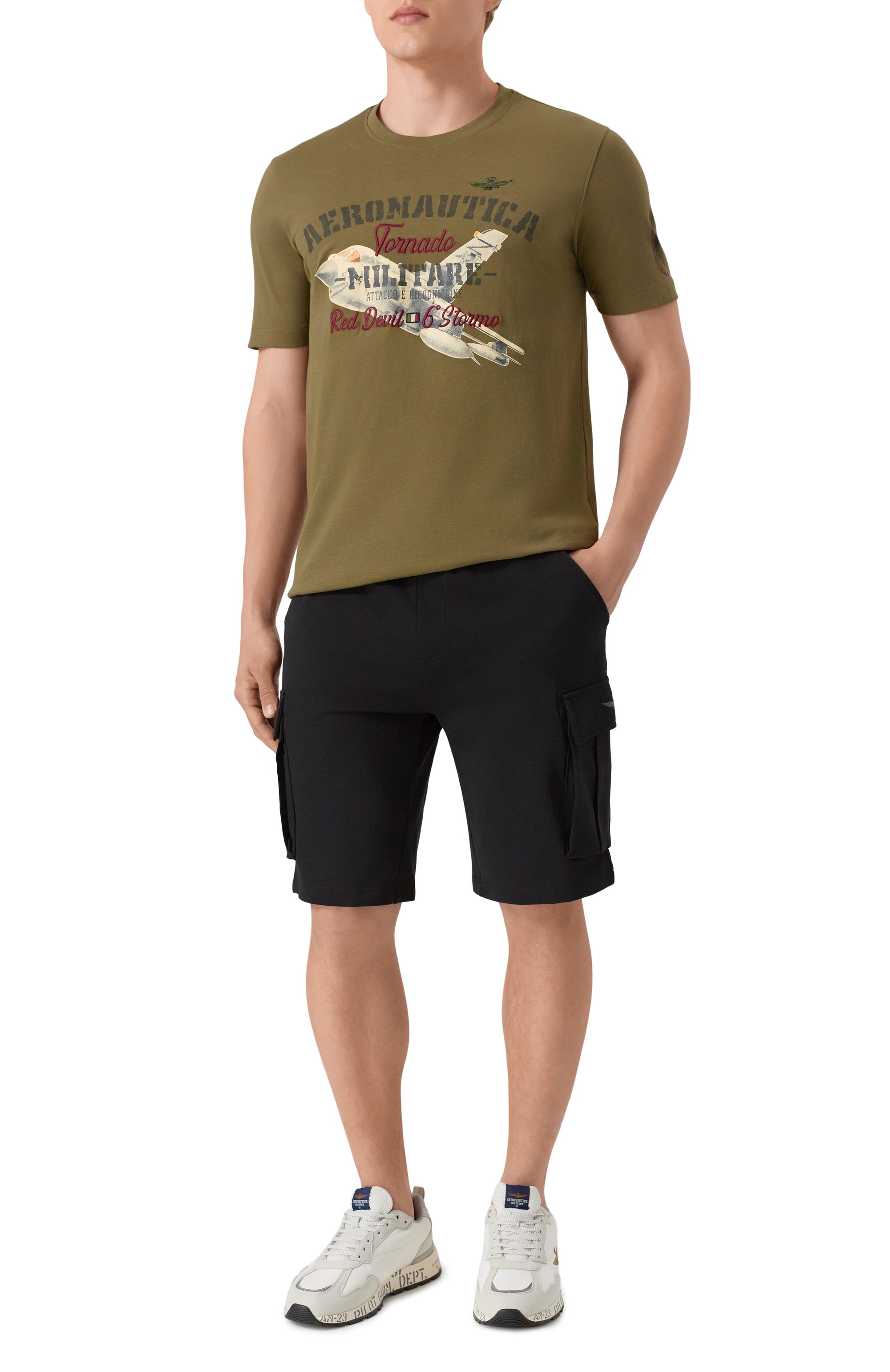 Хлопковая футболка AERONAUTICA MILITARE, арт. 251TS2406J641, фото 2