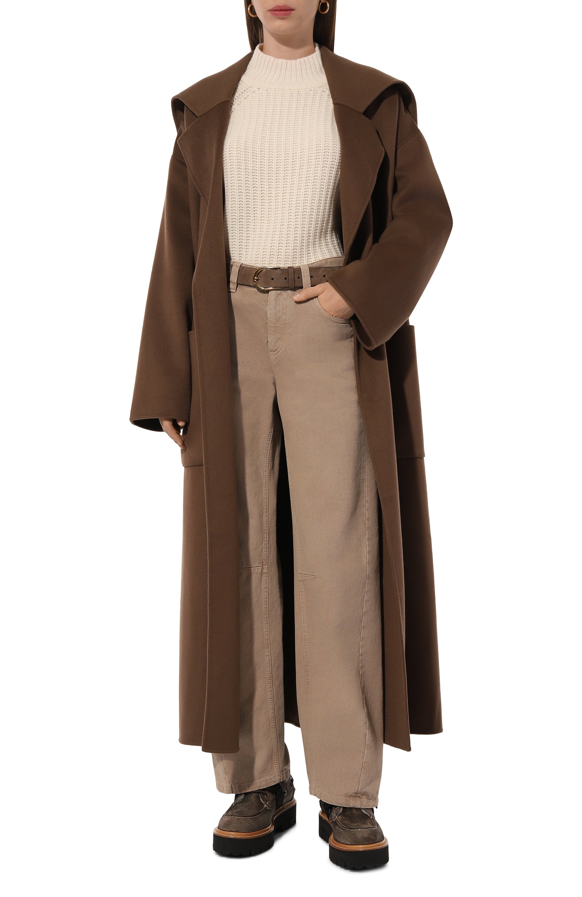 Пальто из шерсти и шелка NANUSHKA, арт. NW24FW0W36378, фото 2