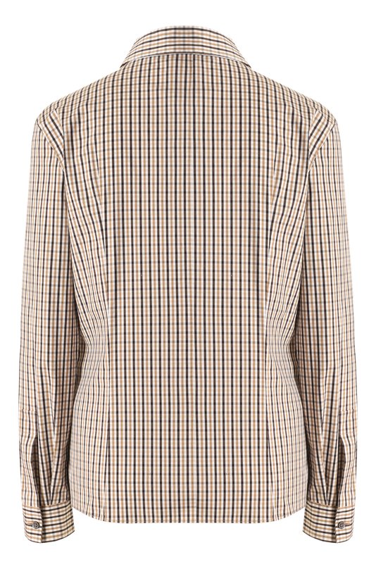 Хлопковая рубашка Michael Kors Collection Бежевый, фото 2