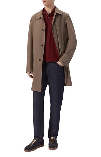 Хлопковое поло CORNELIANI бордового цвета по цене 29250 руб., арт. 27G518/2725031, фото 2 Хлопковое поло CORNELIANI, арт. 27G518/2725031, фото 2