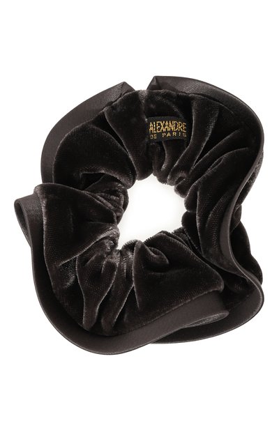 Резинка для волос ALEXANDRE DE PARIS темно-серого цвета по цене 25840 руб., арт. TCH-17499-PM G, фото 3 Резинка для волос ALEXANDRE DE PARIS, арт. TCH-17499-PM G, фото 3