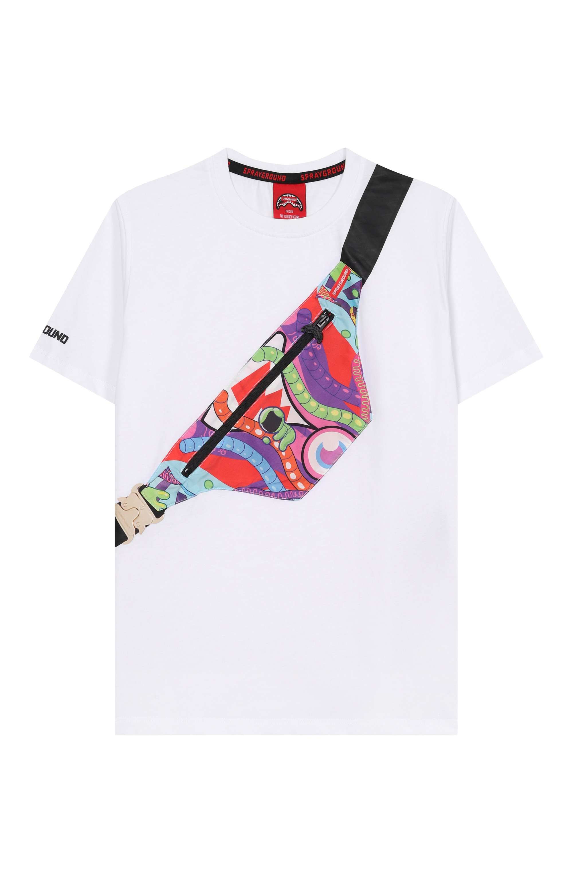 Хлопковая футболка SPRAYGROUND, арт. SPY1402WHT, фото 1