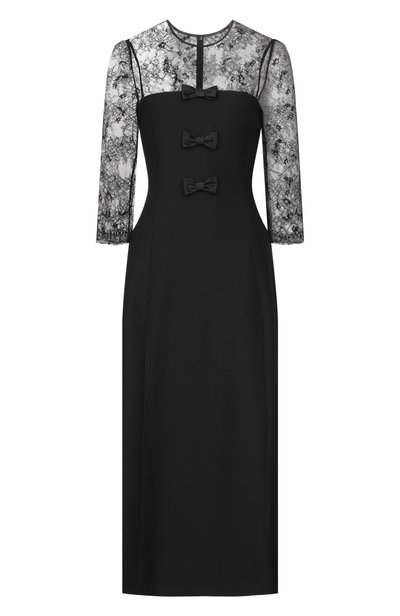 Женское платье из шерсти и шелка VALENTINO, арт. 9B3VAKZ6/1CF