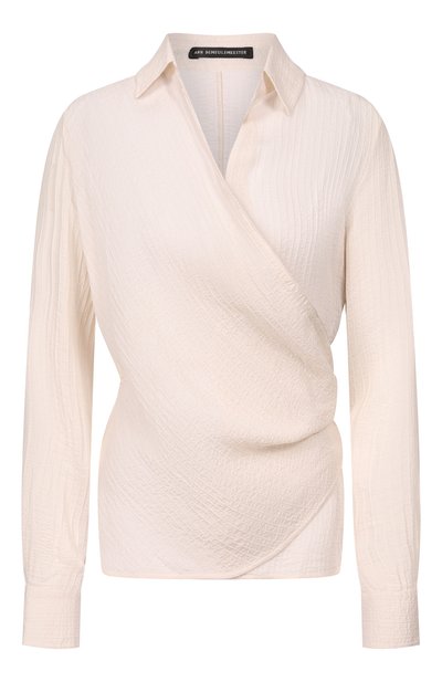 Женская блузка из вискозы и шелка ANN DEMEULEMEESTER, арт. B0013790/FA712