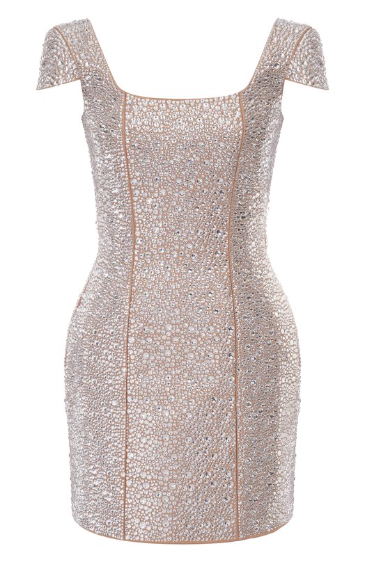 Платье с отделкой стразами Giuseppe di Morabito 05FW2DR499FC 05432A Серебряный 05FW2DR499FC 05432A