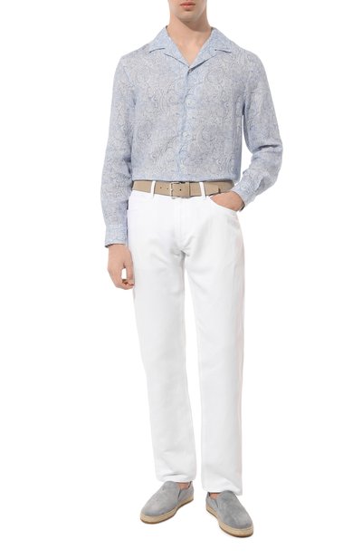 Мужская льняная рубашка BRUNELLO CUCINELLI, арт. MM6550667