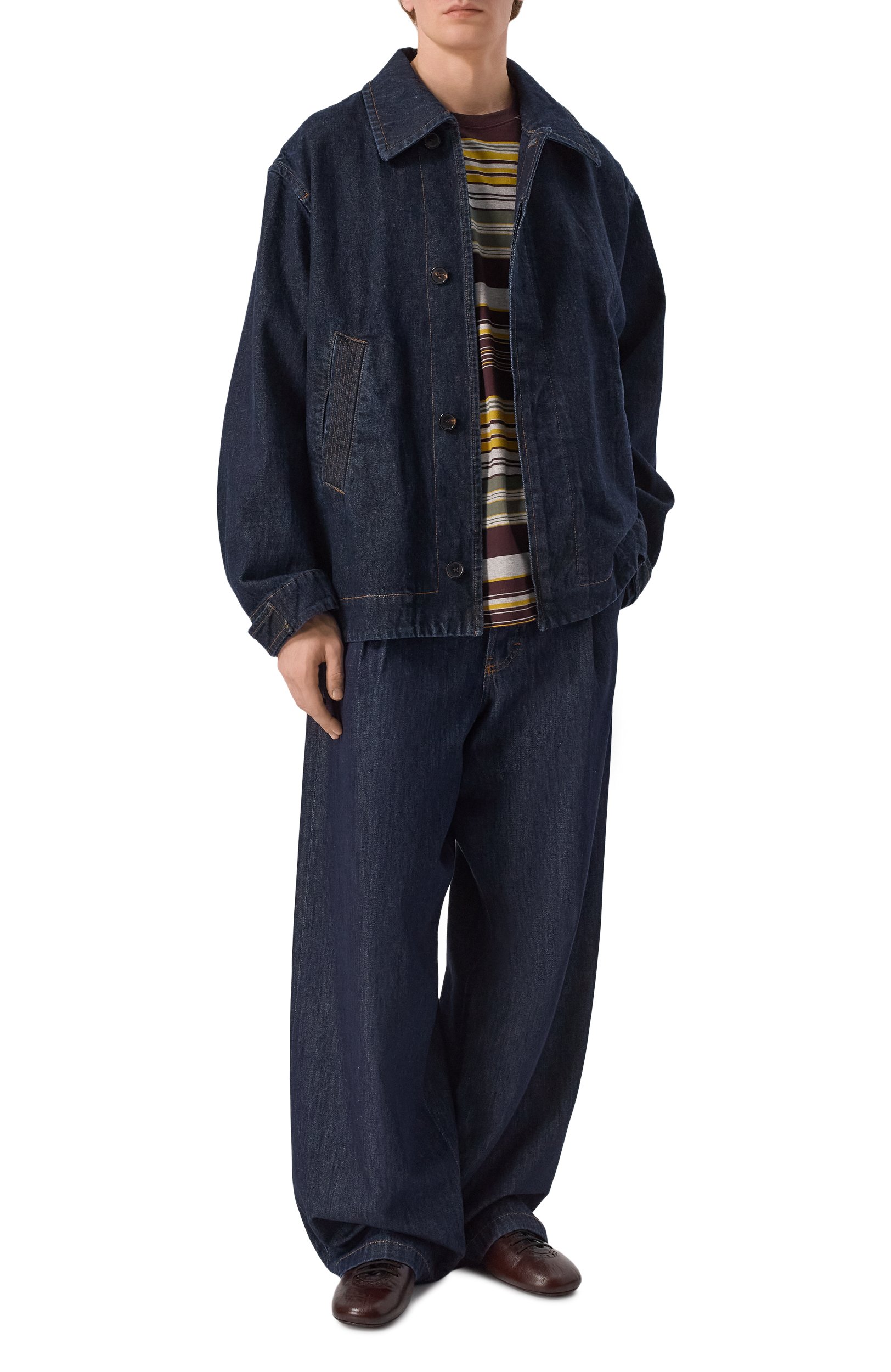 Кожаные кроссовки DRIES VAN NOTEN, арт. 021706/0103, фото 2