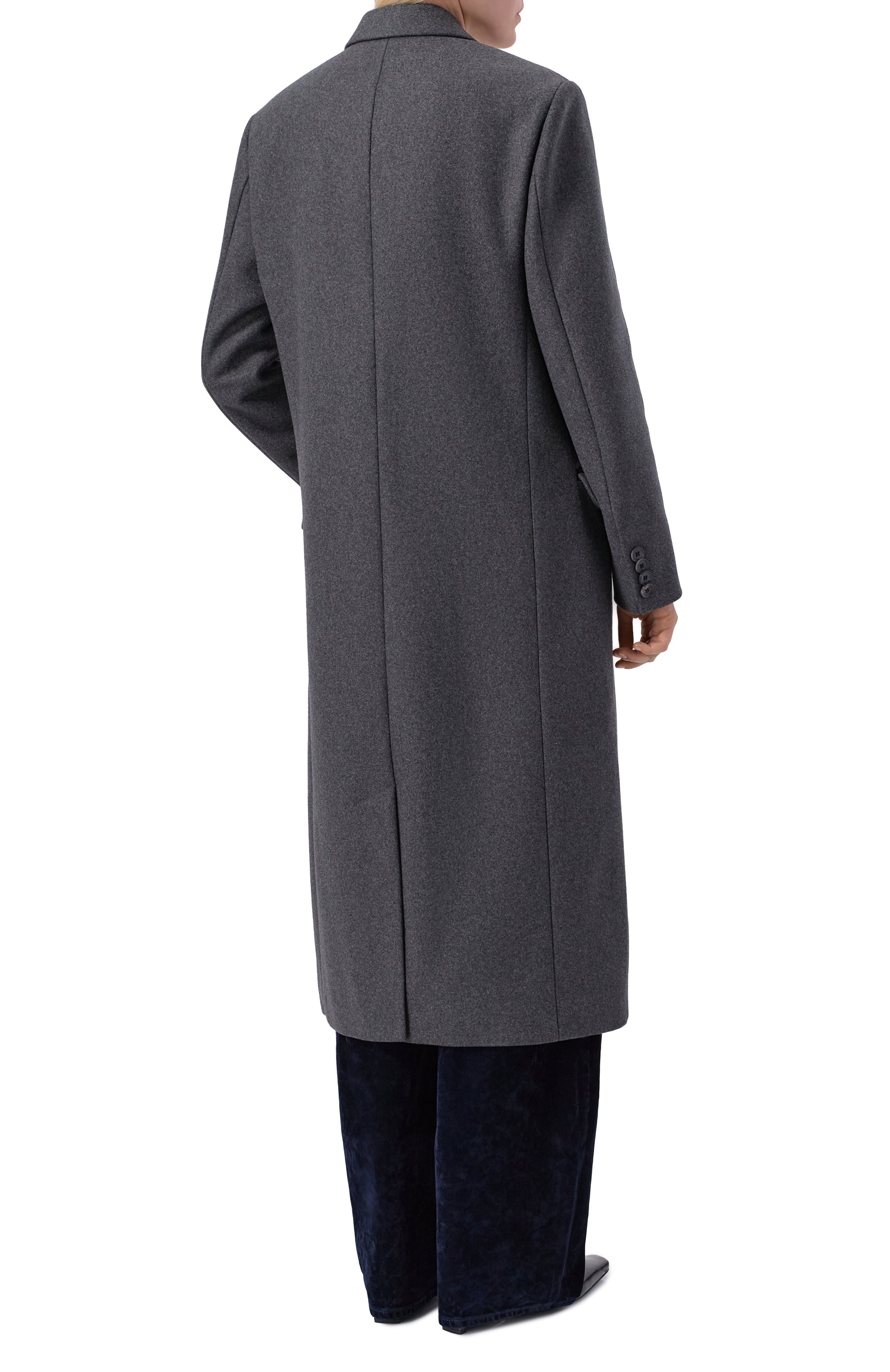 Шерстяное пальто SPORTY AND RICH, арт. 0W05064326GY11, фото 4