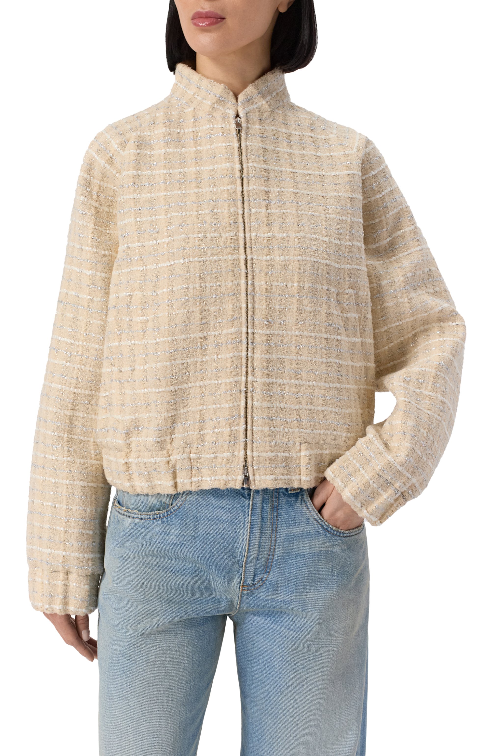 Твидовый бомбер MVST, арт. 25E/X2P/0/0041/3056, фото 3