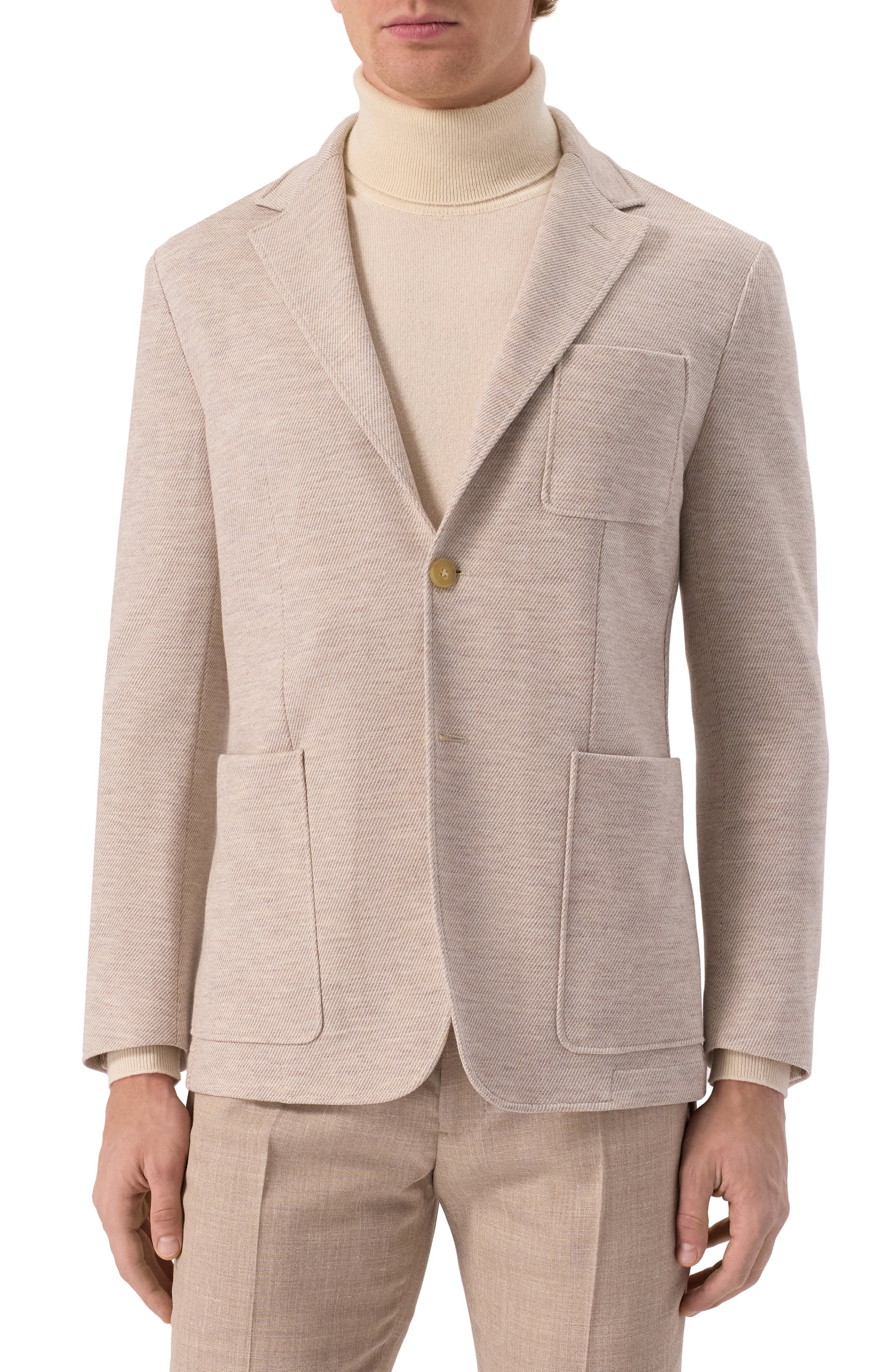 Пиджак из шерсти и хлопка CANALI, арт. J0147/JI02710, фото 5