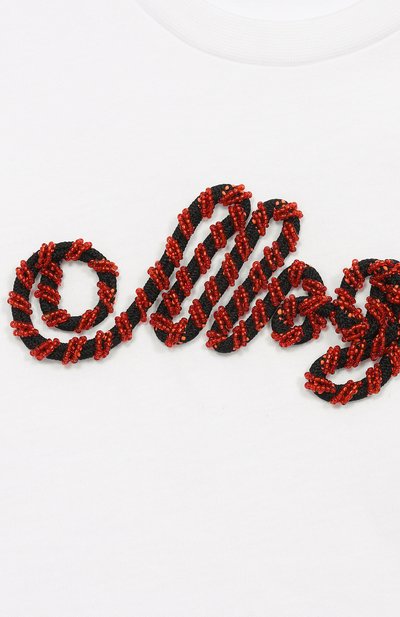 Хлопковая футболка MSGM KIDS, арт. S6MSJGTH173, фото 3