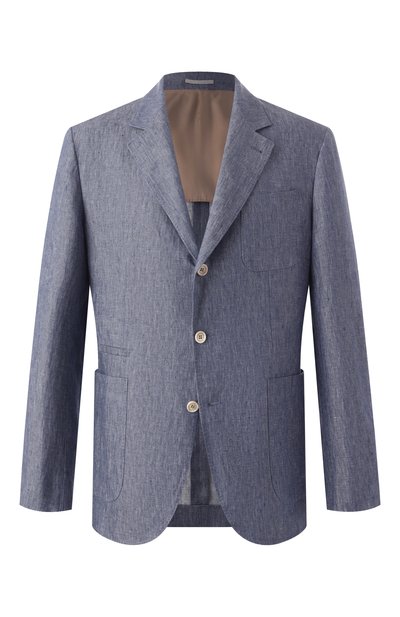 Мужской льняной пиджак BRUNELLO CUCINELLI, арт. MS4987BND