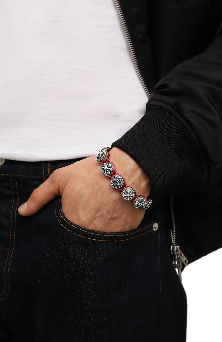 Мужской браслет сакральная геометрия GL JEWELRY серебряного цвета, арт. M420046-S97-305 | Фото 2 (Нос: Не проставлено; Региональные ограничения белый список (Axapta Mercury): Не проставлено; Материал: Серебро, Текстиль)