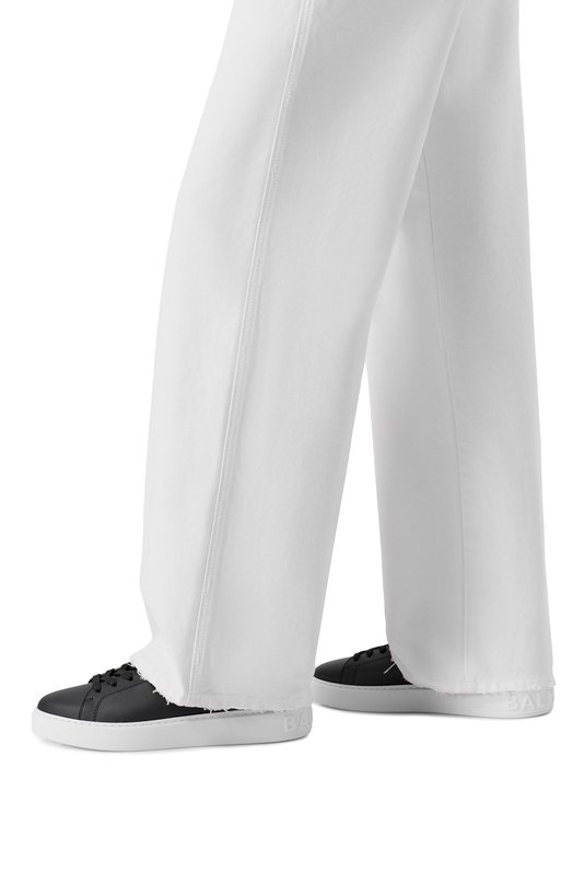 Кожаные кеды B-Court Balmain GN1VI690/LVTR Чёрный  GN1VI690/LVTR Фото 2