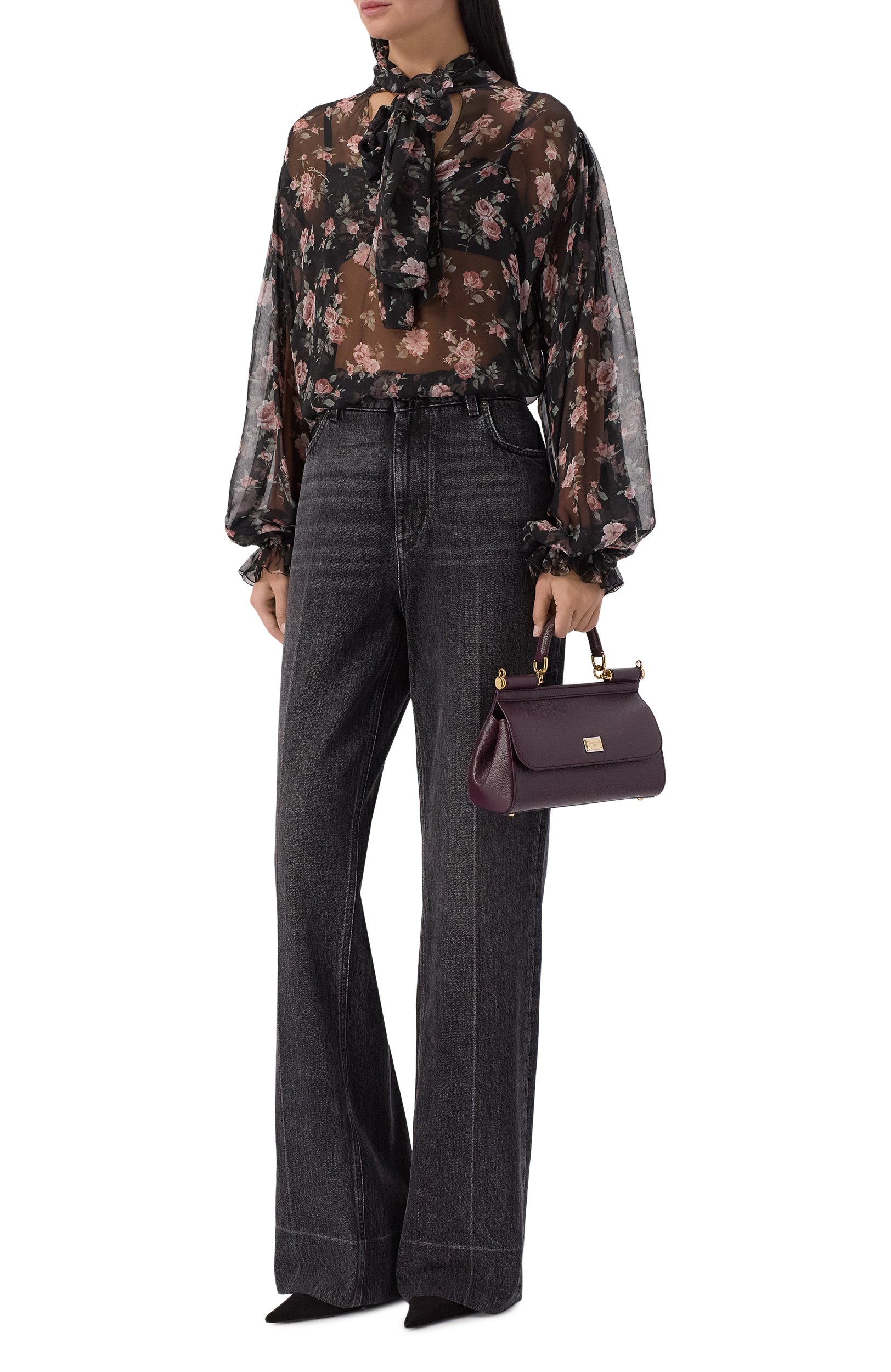 Сумка sicily DOLCE & GABBANA бордового цвета по цене 145200 руб., арт. BB7652/B1001_1, фото 3 Сумка sicily DOLCE & GABBANA, арт. BB7652/B1001_1, фото 3